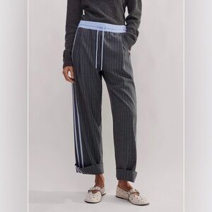 NWOT - ME+EM pinstripe, tapered, track pant. size US 12